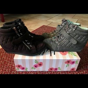 Justice Quilted Sneaker Wedges